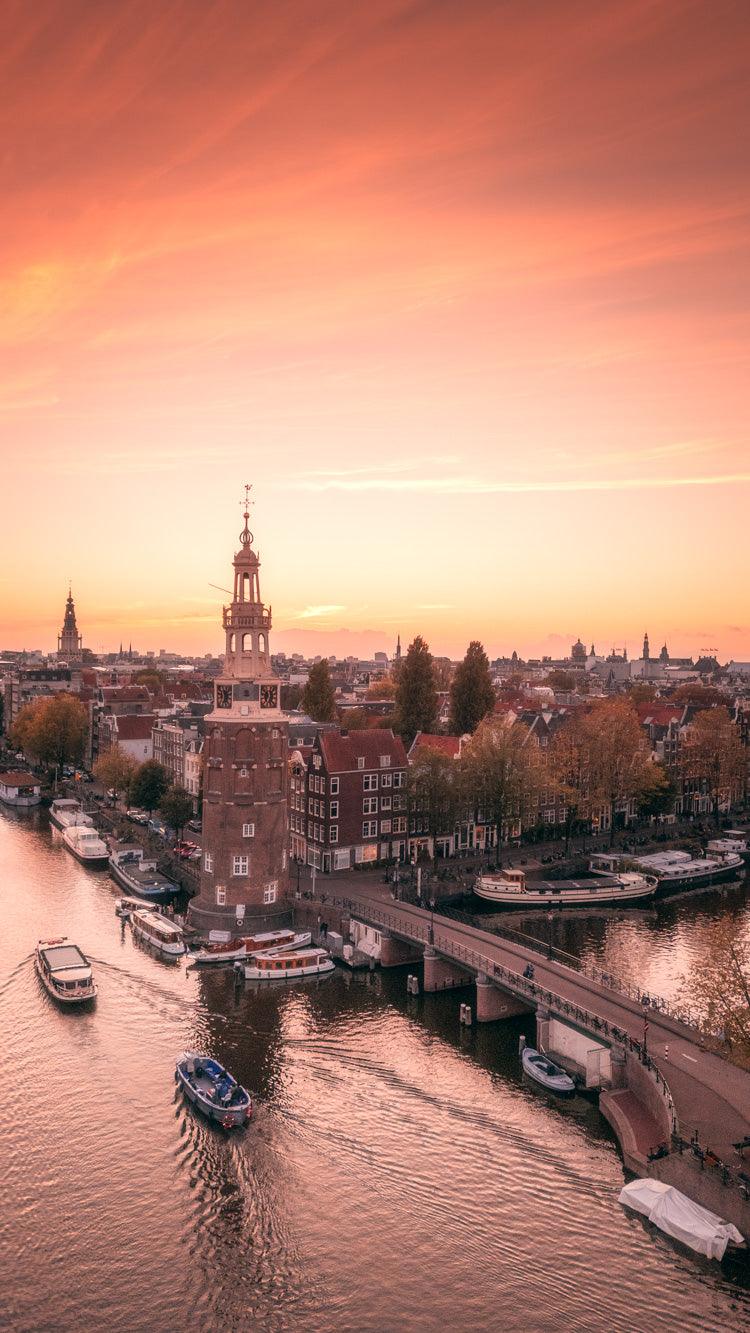 Autumn Sunset in Oudeschans | Amsterdam - Etem Visuals