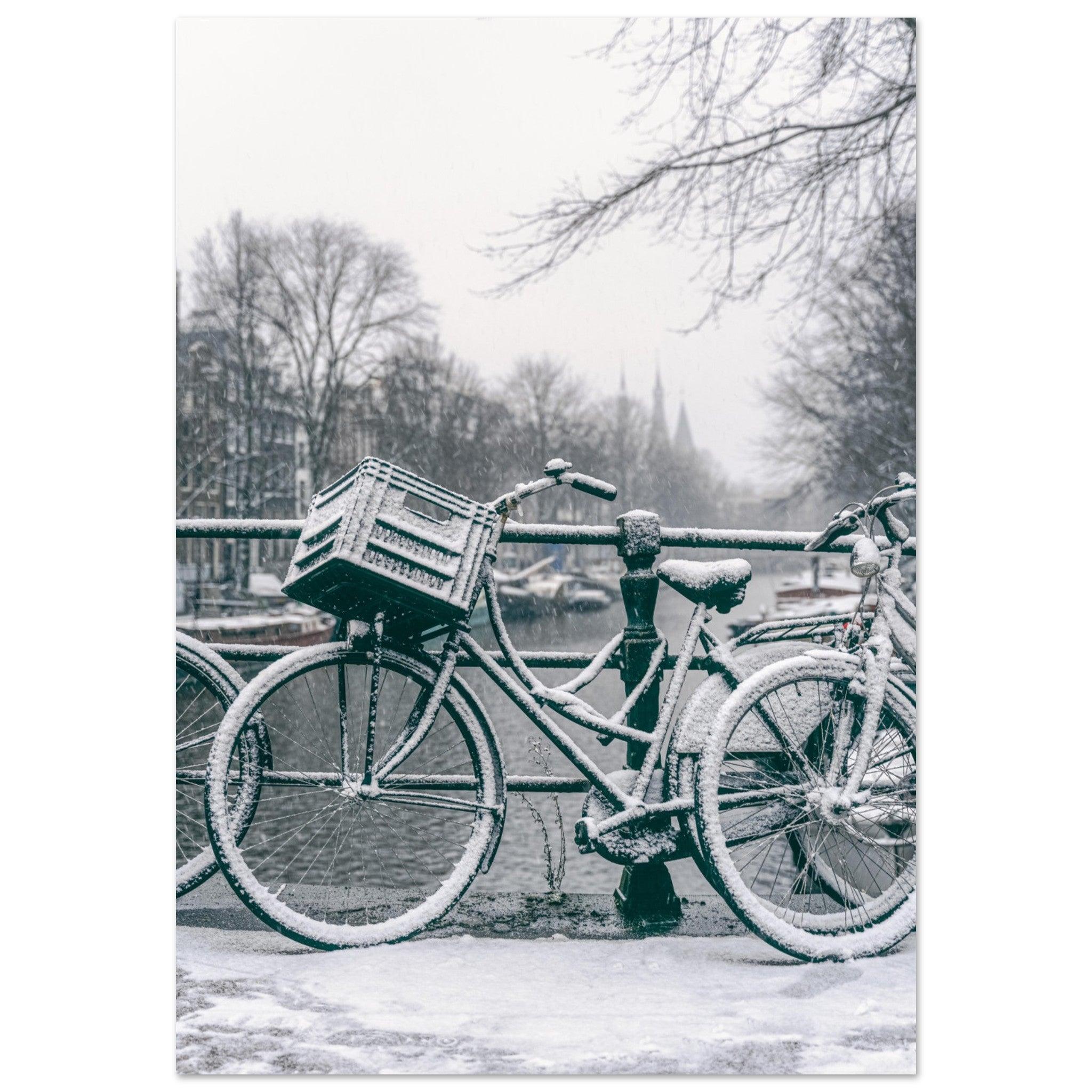 Bikes in Winter Wonderland | Amsterdam - Etem Visuals