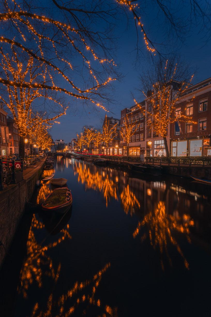 Blue Hour Reflections in Spiegelgracht | Amsterdam - Etem Visuals