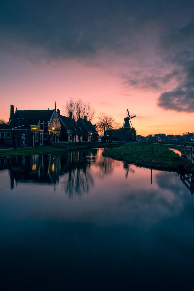 Sunset at Zaanse Schans | Netherlands - Etem Visuals