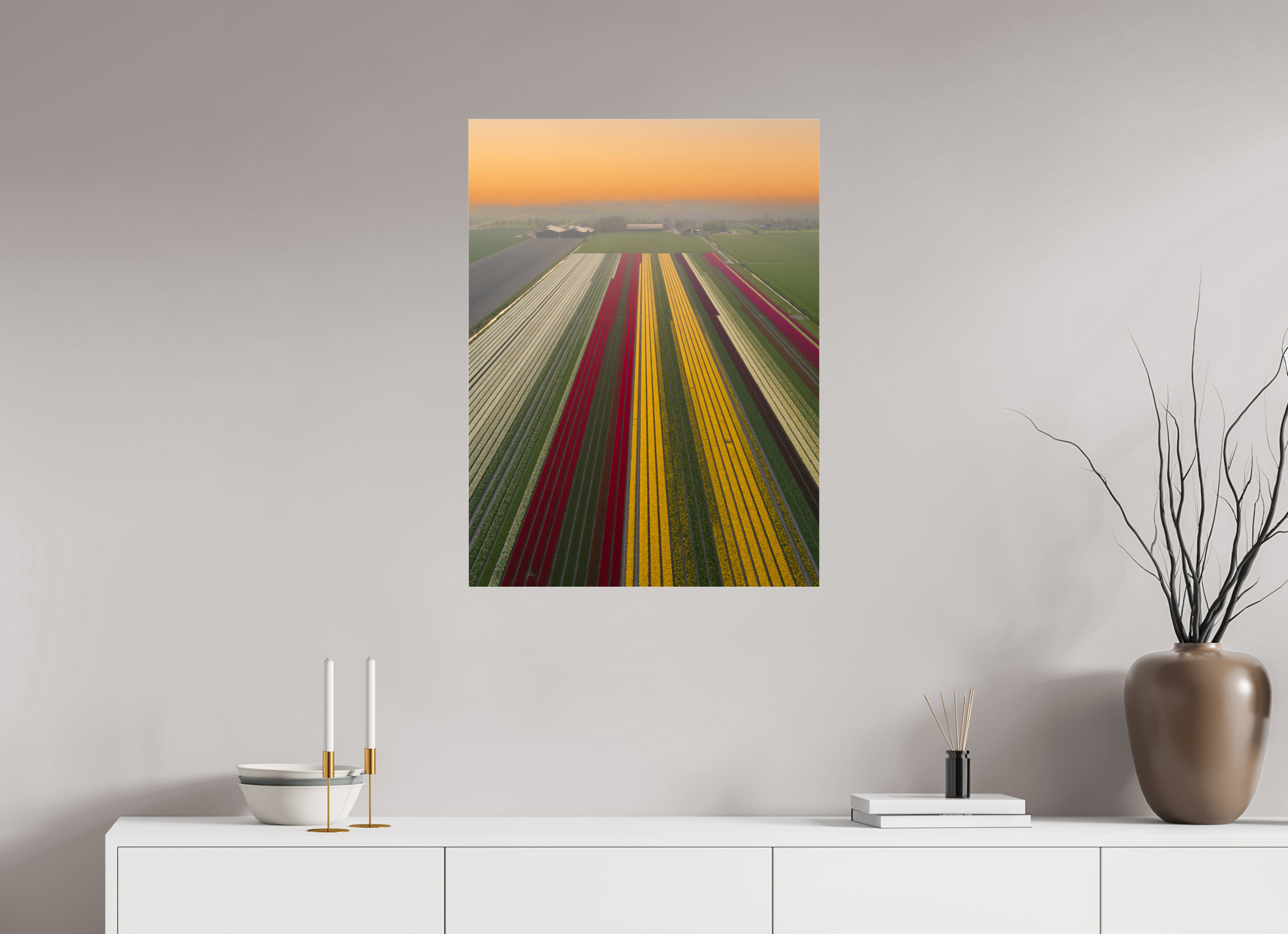 60 x 80 cm, Photo Print Under Acrylic Glass Tulip Mania Netherlands